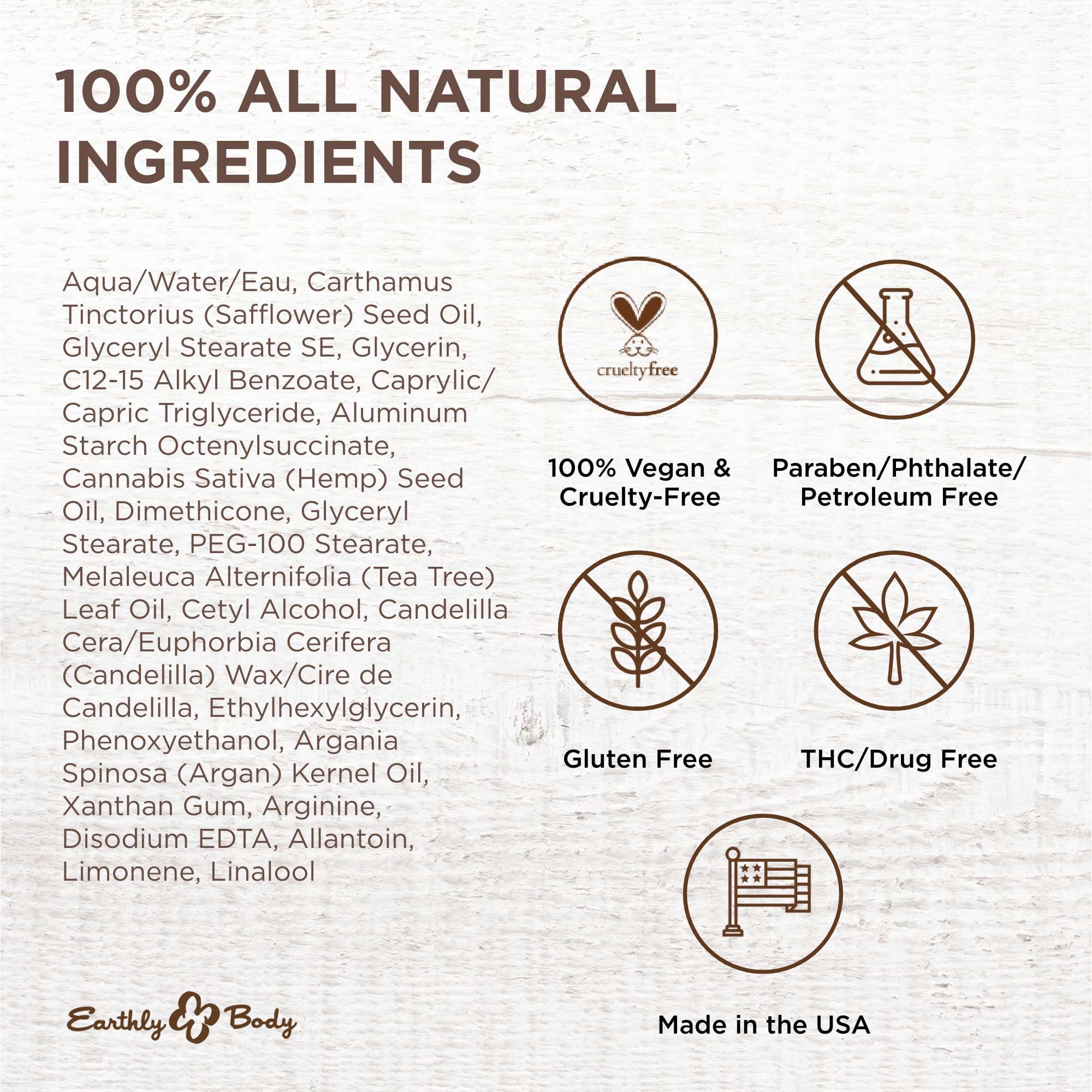 Earthly Body Miracle Oil Tea Tree Creme applying on forearm demonstrates quick absorption