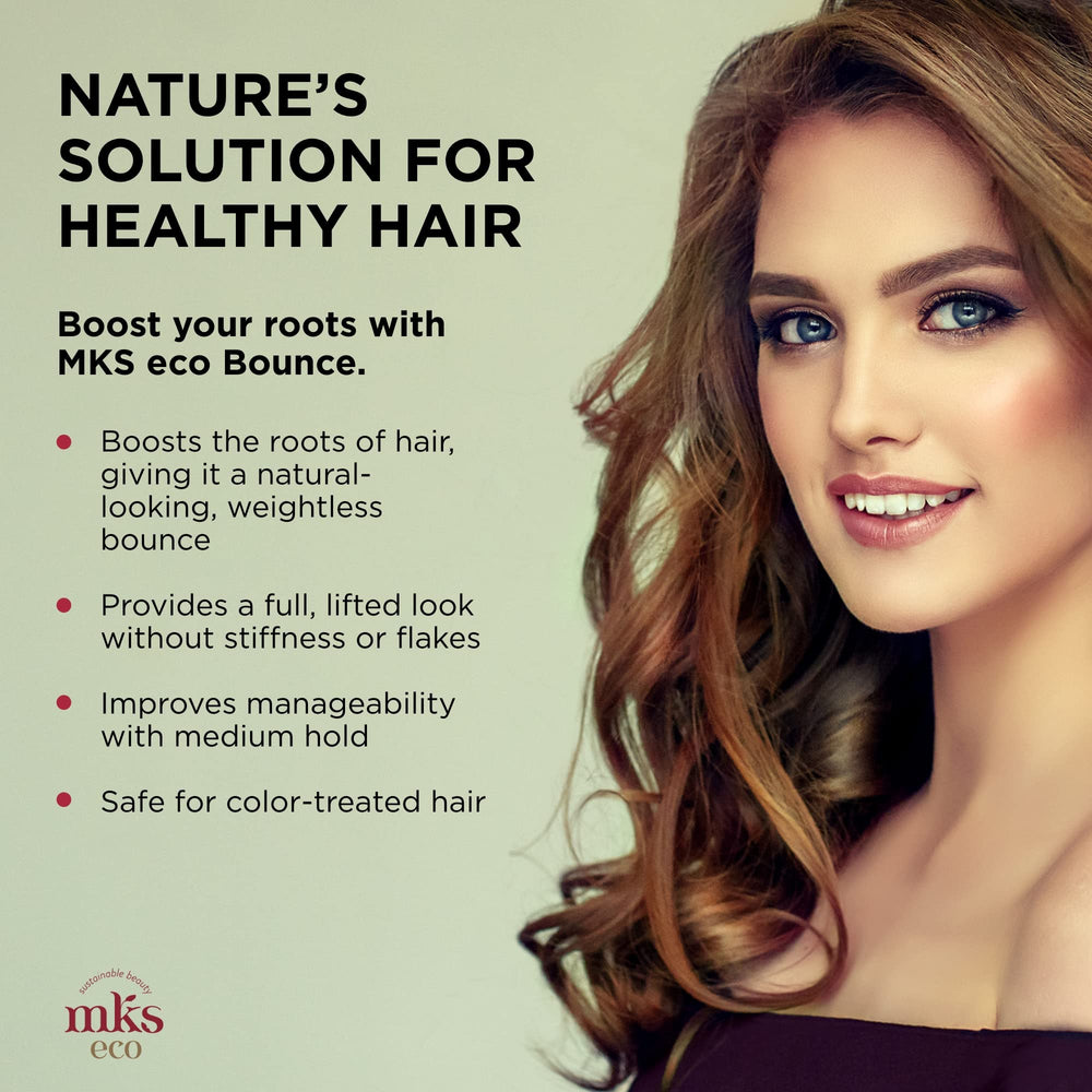 Earthly Body MKS Eco Bounce ingredients highlight argan and hemp oils for nourishment.