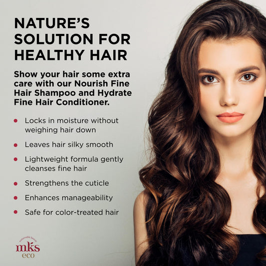 Earthly Body MKS Eco Hydrate Conditioner bottle for fine hair detangling