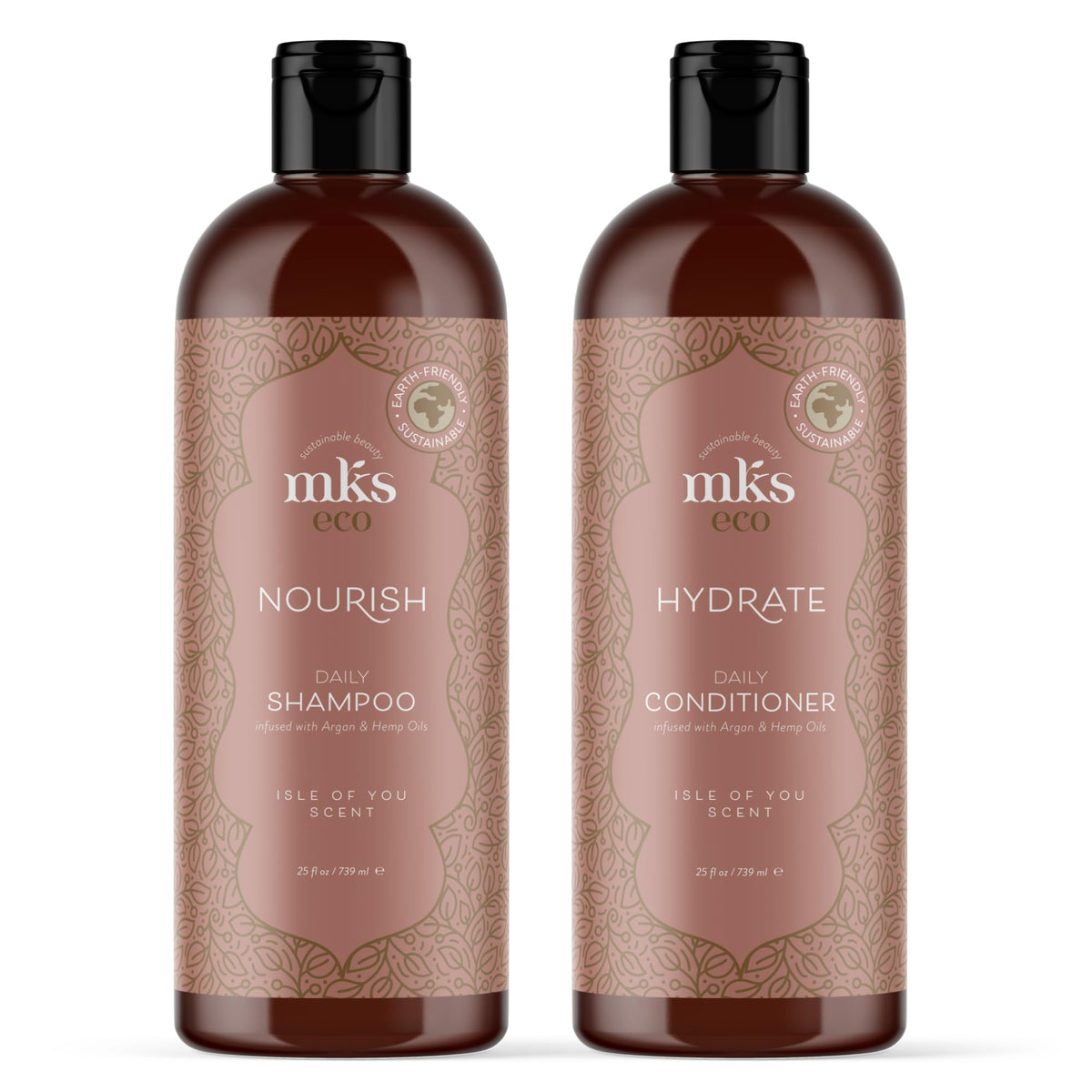 Earthly Body MKS eco Nourish Shampoo Isle of You bottle with rich cleansing action