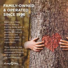 Earthly Body vegan formula nourishes skin with hemp apricot and grapeseed oils.