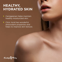 Earthly Body WaterSlide ingredients label reinforces 100% natural components.