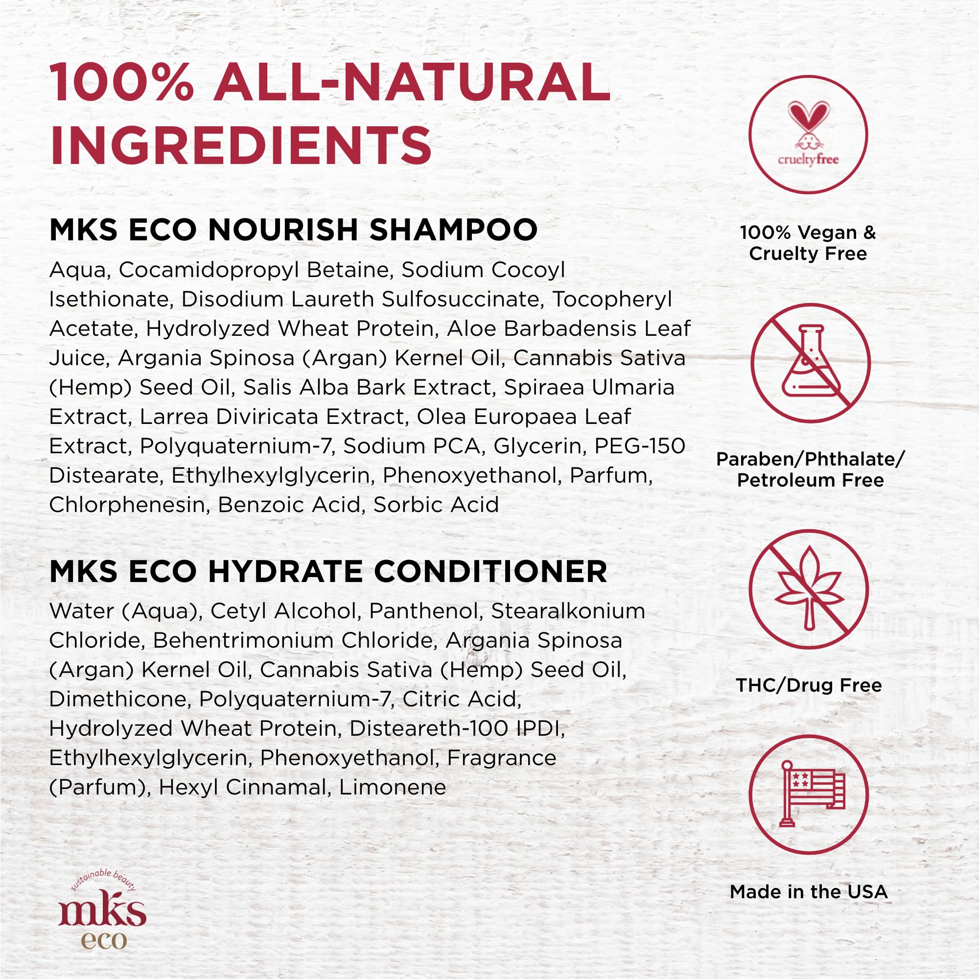 Earthly Body MKS eco packaging highlights eco-friendly, 25 oz bottles for long routines.