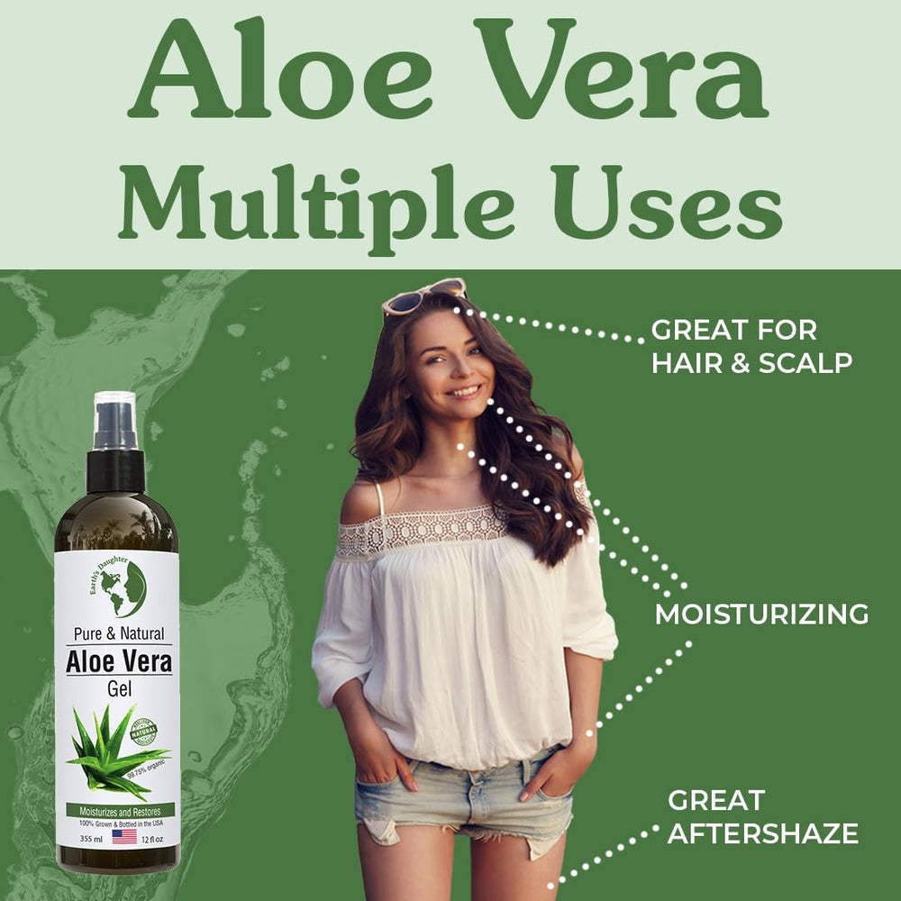 Earth's Daughter Aloe Gel used as a natural hair styling gel.