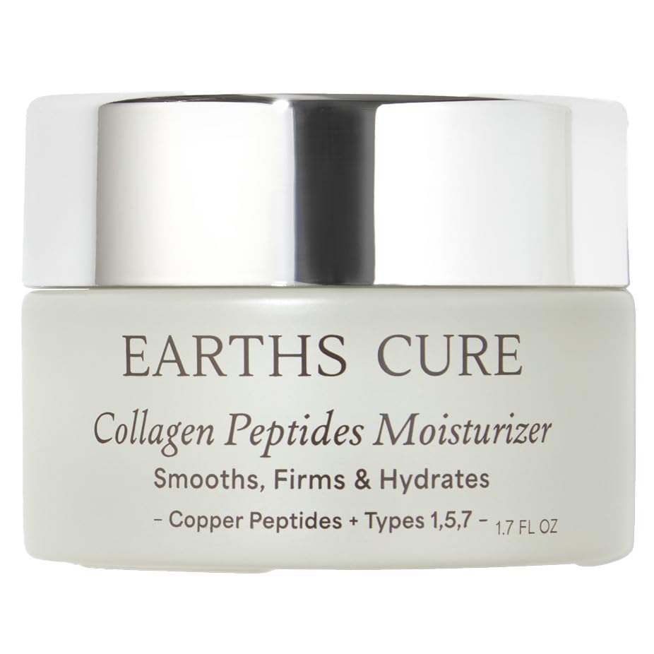 EarthsCure Nano Peptide Moisturizer bottle pour hydrates and smooths skin