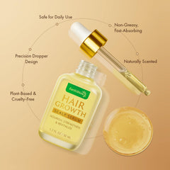EarthShine non-greasy serum texture shown for easy daytime use.