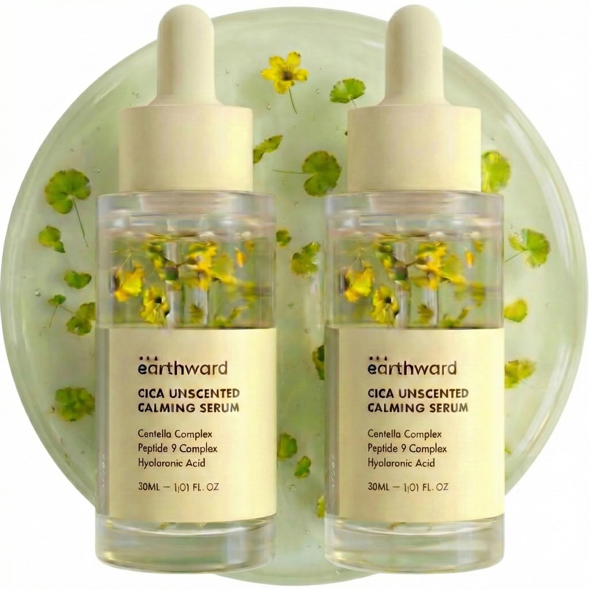 EARTHWARD Centella Serum bottle front is soothing for sensitive skin