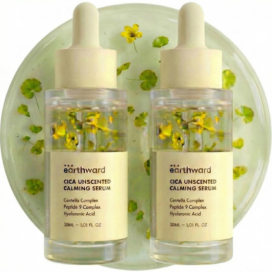 EARTHWARD Centella Serum bottle front is soothing for sensitive skin