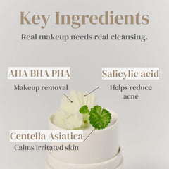 Earthward Pore Perfect Grinding Balm close-up showing creamy texture on skin