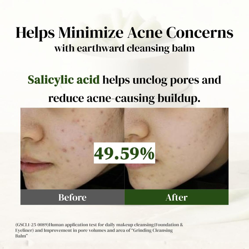 Earthward Pore Perfect Grinding Balm effective on waterproof makeup with light massage
