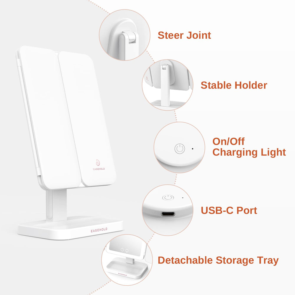 Easehold detachable base supports compact storage.