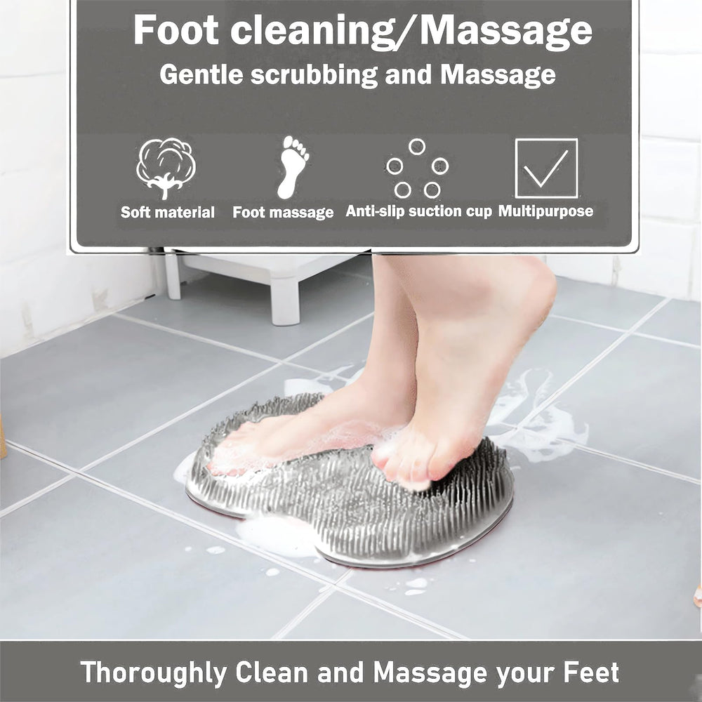 Easkite shower scrubber mat wall mounted for stable use in shower