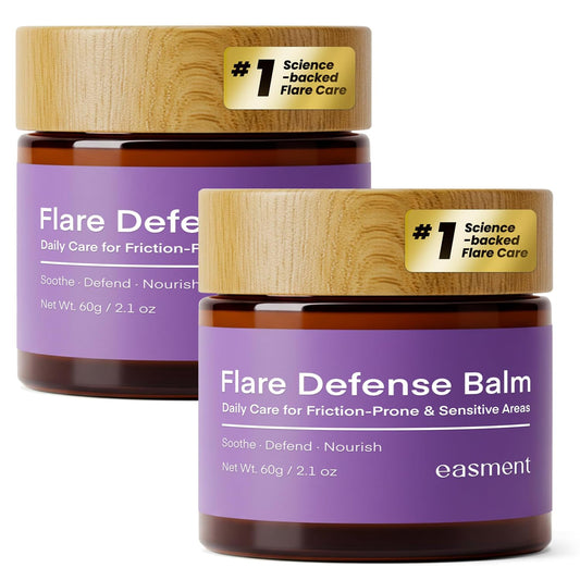 Easment HS Balm bottle closeup showing Microsilver BG for skin care.