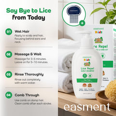 Easment sulfate-free formula for gentle kids' scalp care