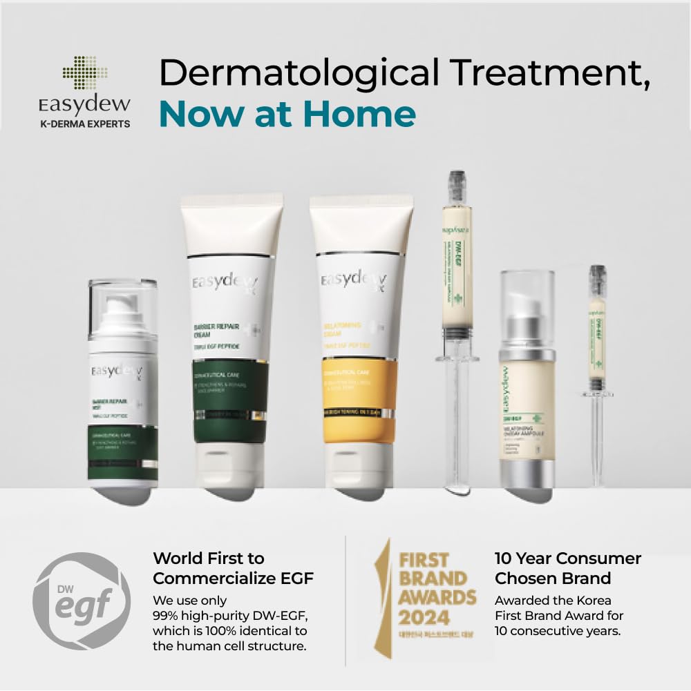EASYDEW DW-EGF Cream neck-application demonstrates versatile use