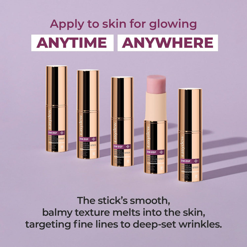 EASYDEW EGF Eye Stick balm application offers quick eye-area hydration