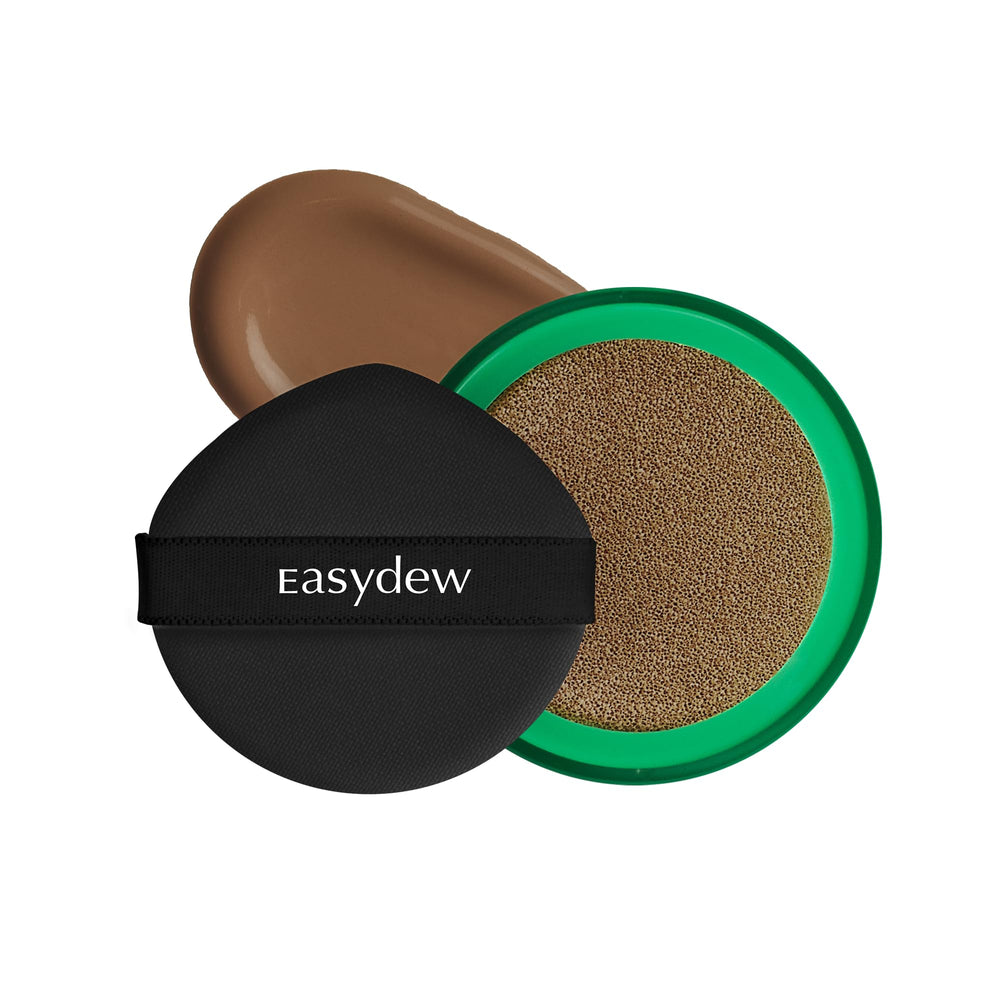 EASYDEW Mela B cushion refill pack shown with compact, travel-friendly design