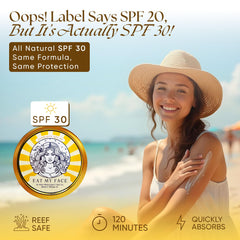 Eat My Face non-nano zinc oxide sunscreen ingredients highlight reef-safe mineral protection for oceans.