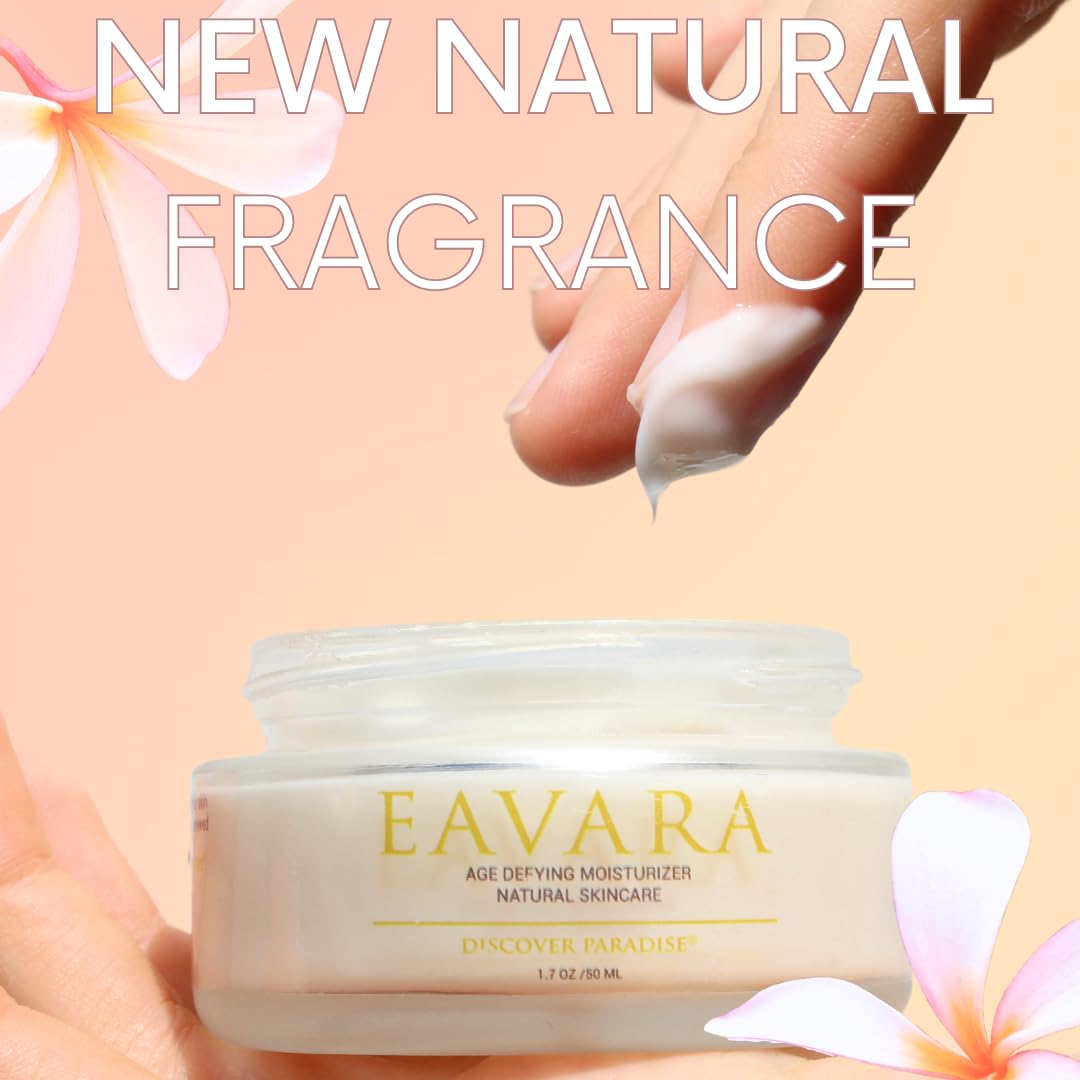 Eavara moisturizer texture swatch showing smooth, quick absorption.