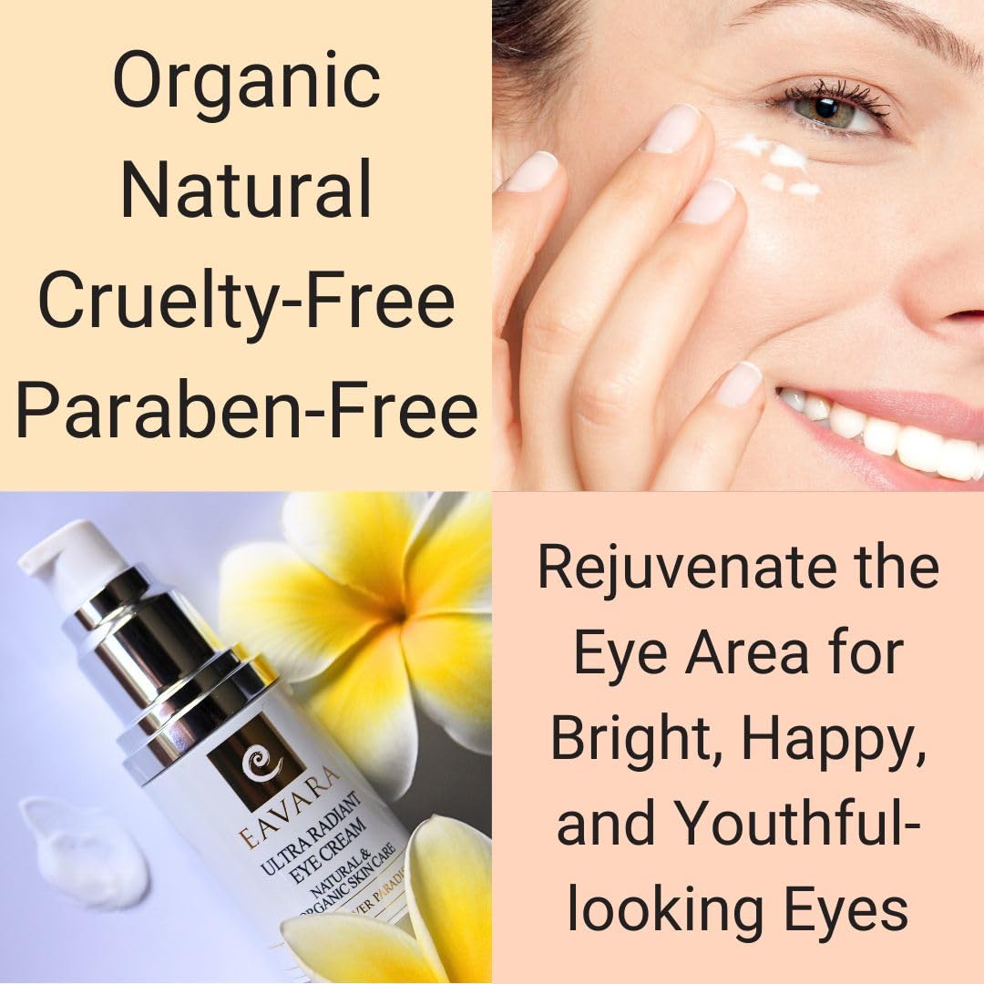 Eavara eye cream with organic aloe vera soothing the eye area