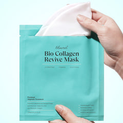 Ebanel Bio Collagen Mask absorption process shows active ingredients