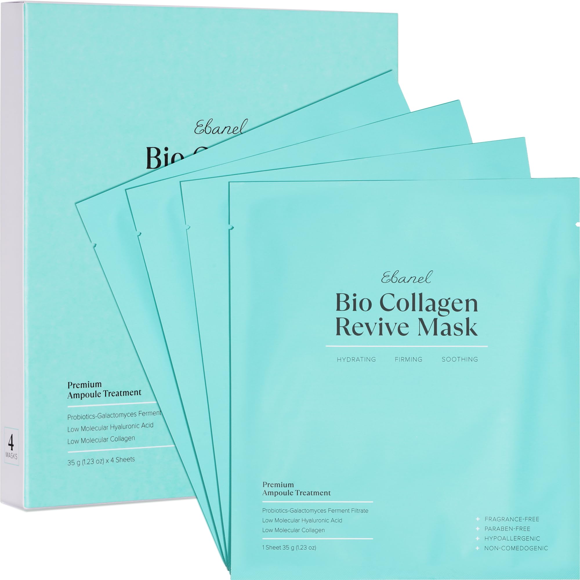 Ebanel Bio Collagen Mask ampoule essence sheet for deep hydration