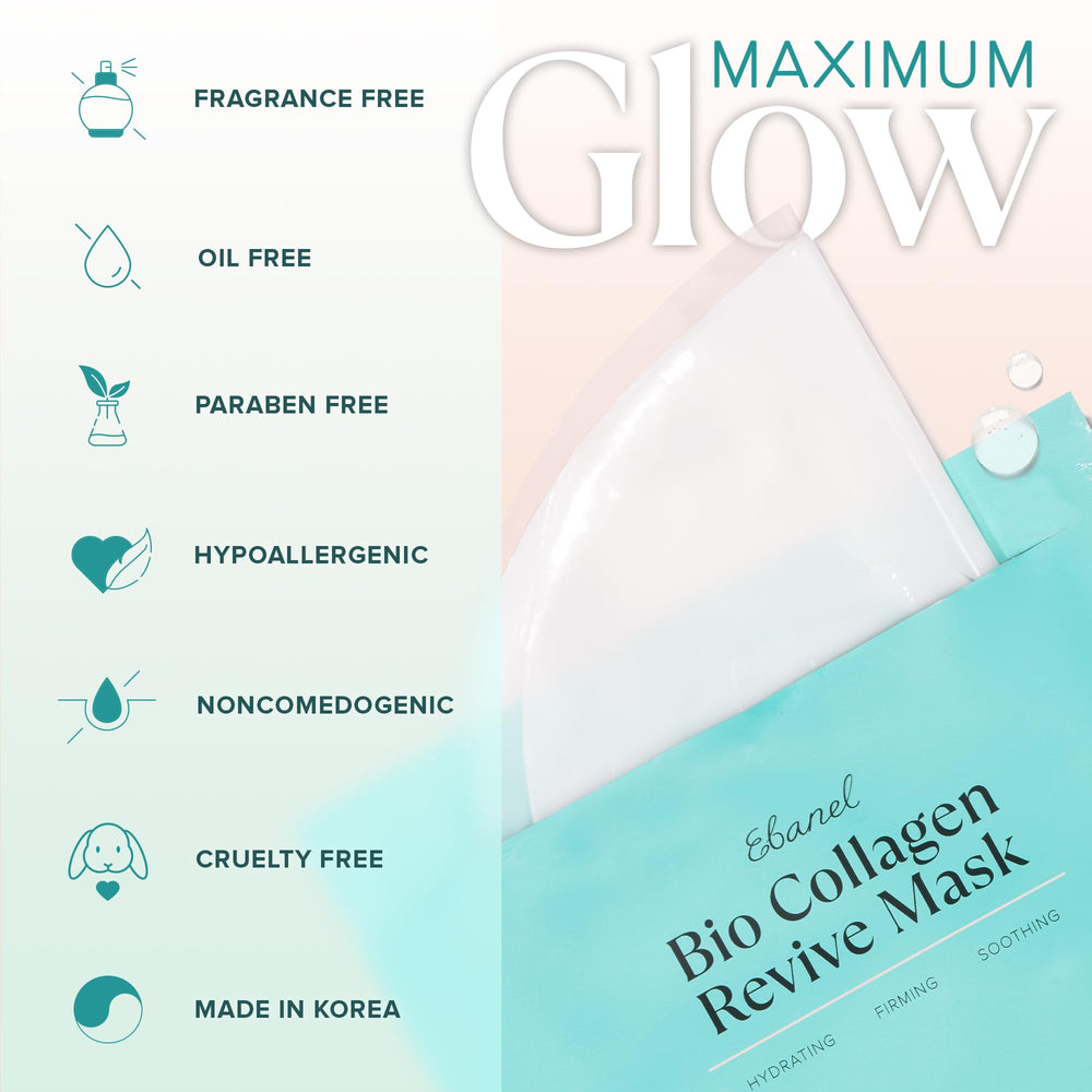 Ebanel Bio Collagen Mask niacinamide vitamin C brightens gently