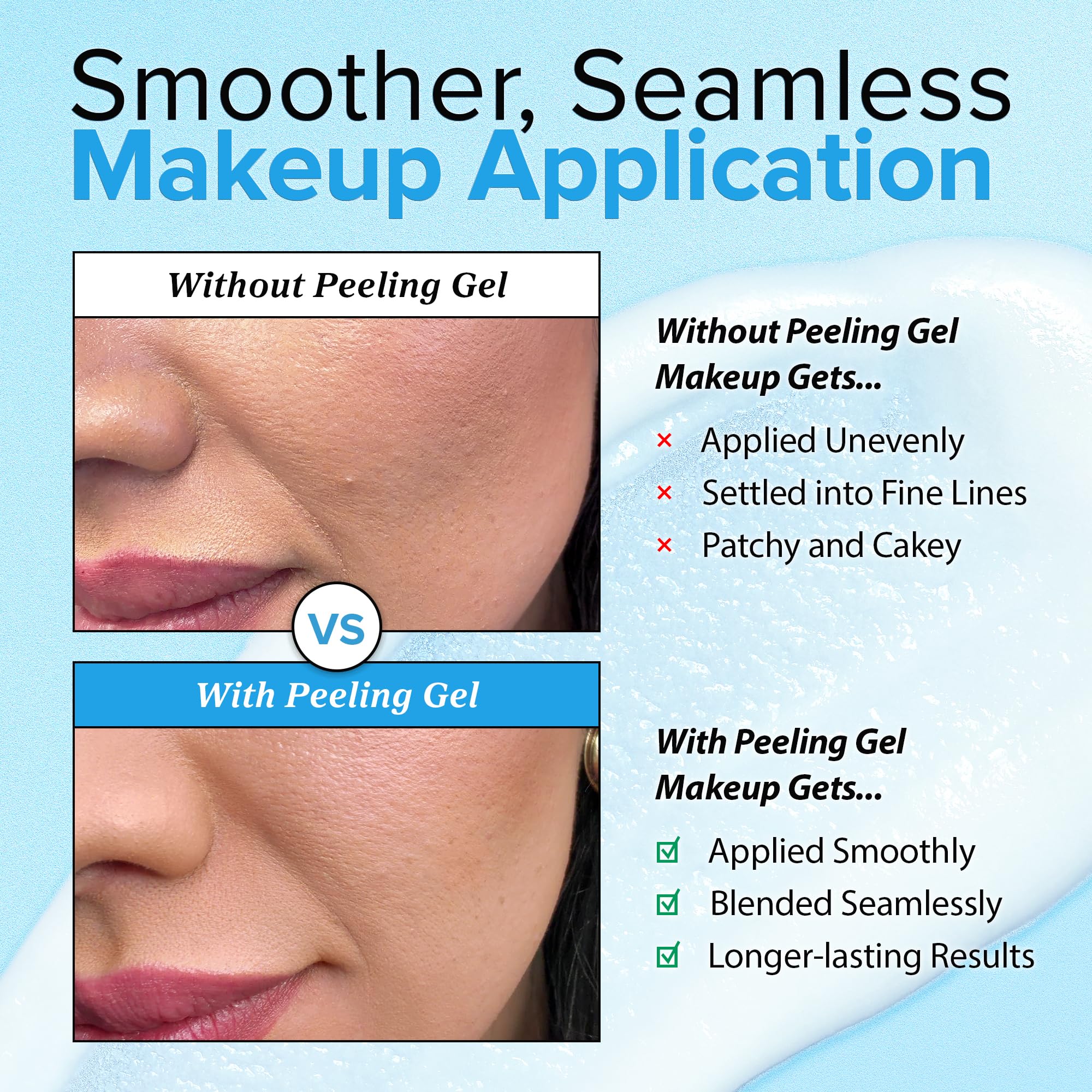 Pore-minimizing action helps refine texture for a more even complexion.