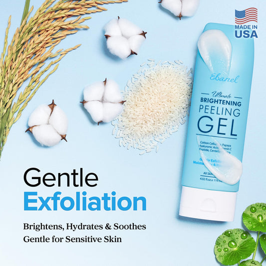 Close-up of cotton cellulose beads lifting dull buildup for renewed skin.