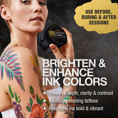 Butters and oils blend with mango and shea for hydration.