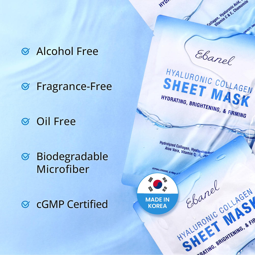 Ebanel microfiber sheet ensures snug fit and serum absorption