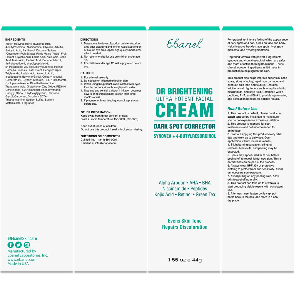 Application on face demonstrates easy daily use of Ebanel remover