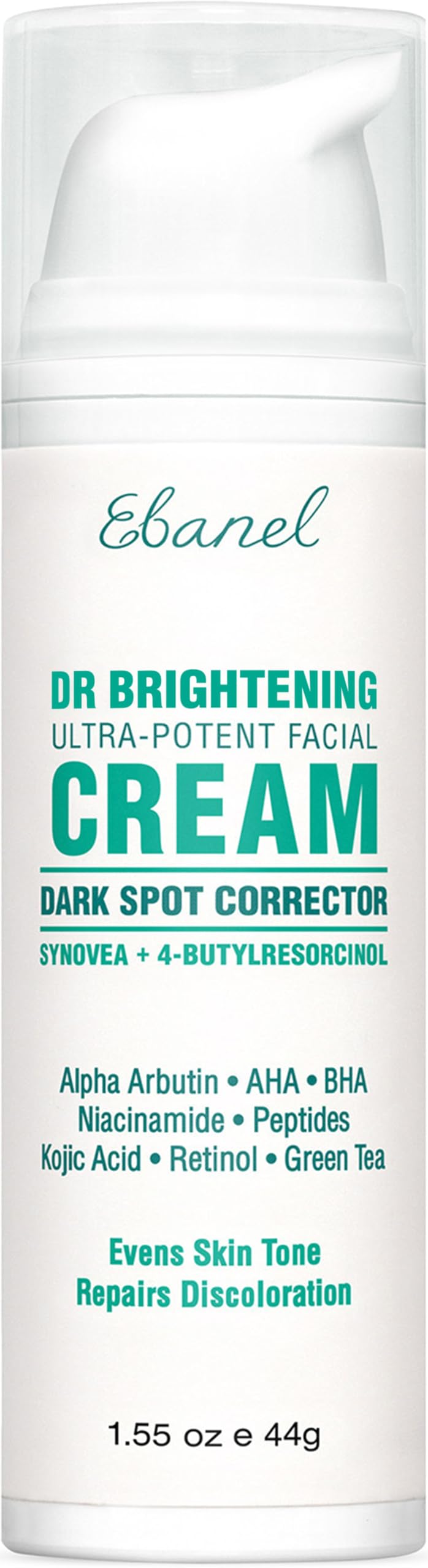 Ebanel dark spot remover bottle front for brighter tone and evenness