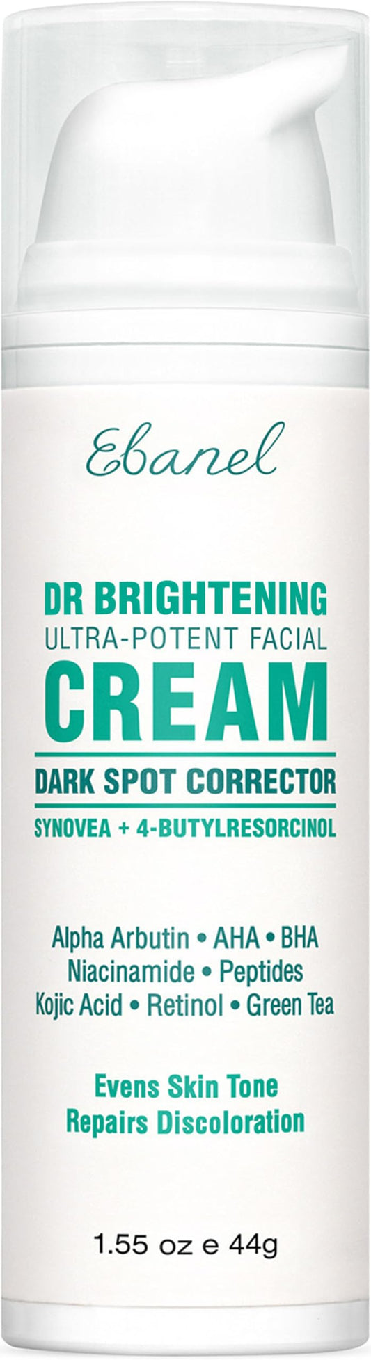 Ebanel dark spot remover bottle front for brighter tone and evenness