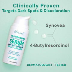 Ebanel dark-spot serum texture-closeup highlights creamy consistency for easy application.
