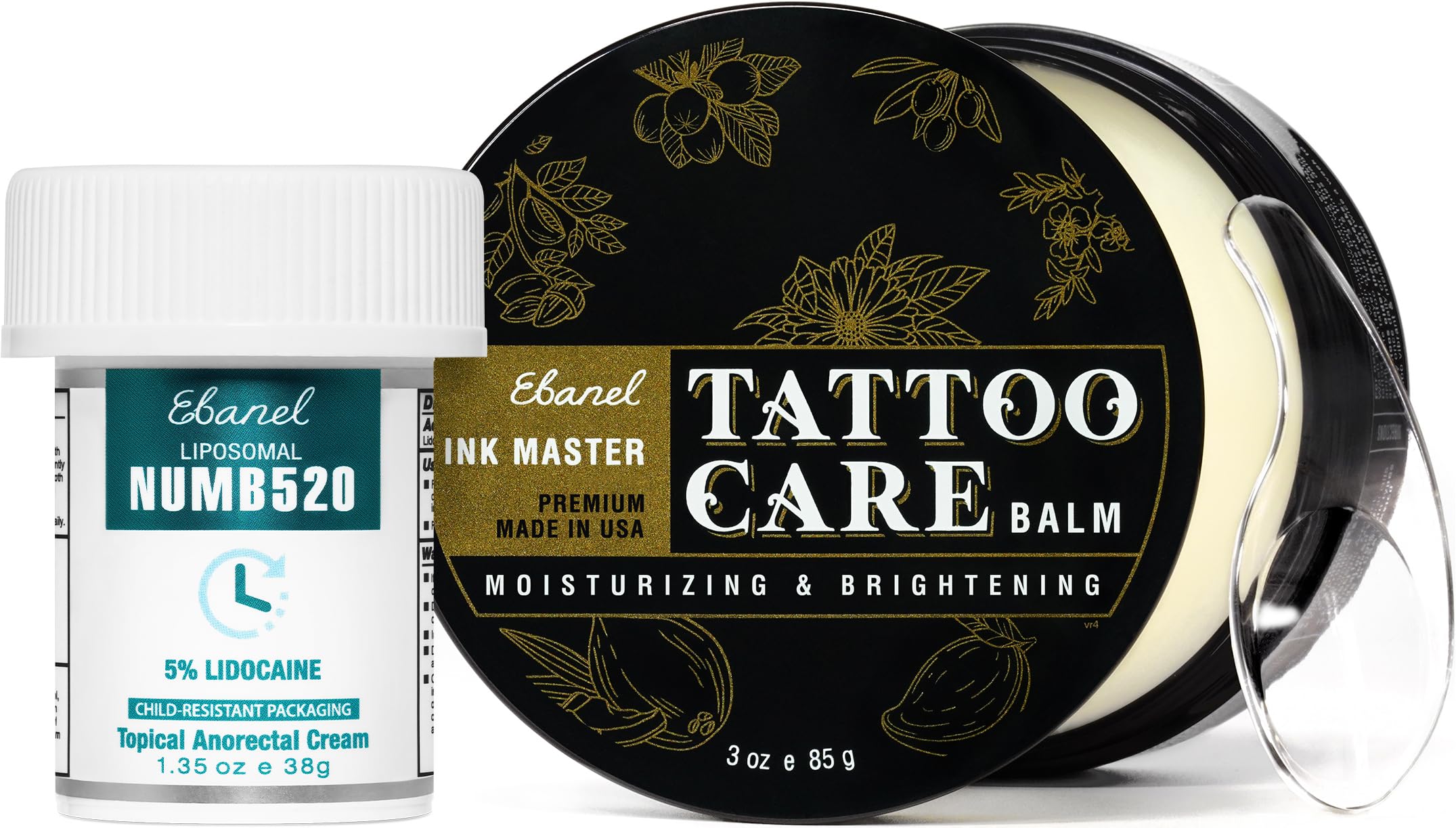 Ebanel Numb520 cream bottle shown for fast topical relief option.