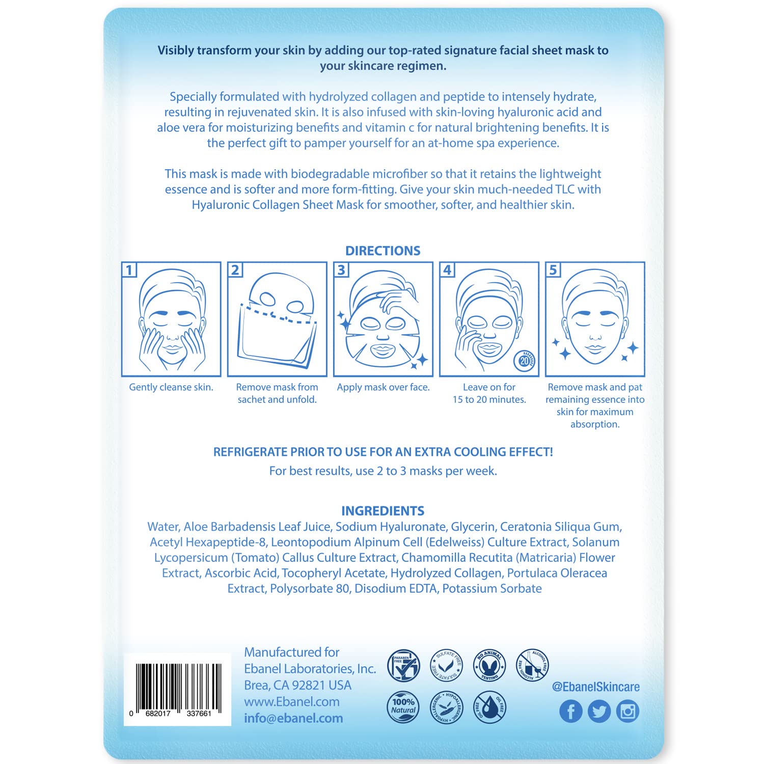 Ebanel 15-minute treatment fits busy routines for a quick refresh
