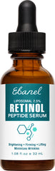 Ebanel retinol serum bottle close-up shows premium formula for smoother, even-toned skin