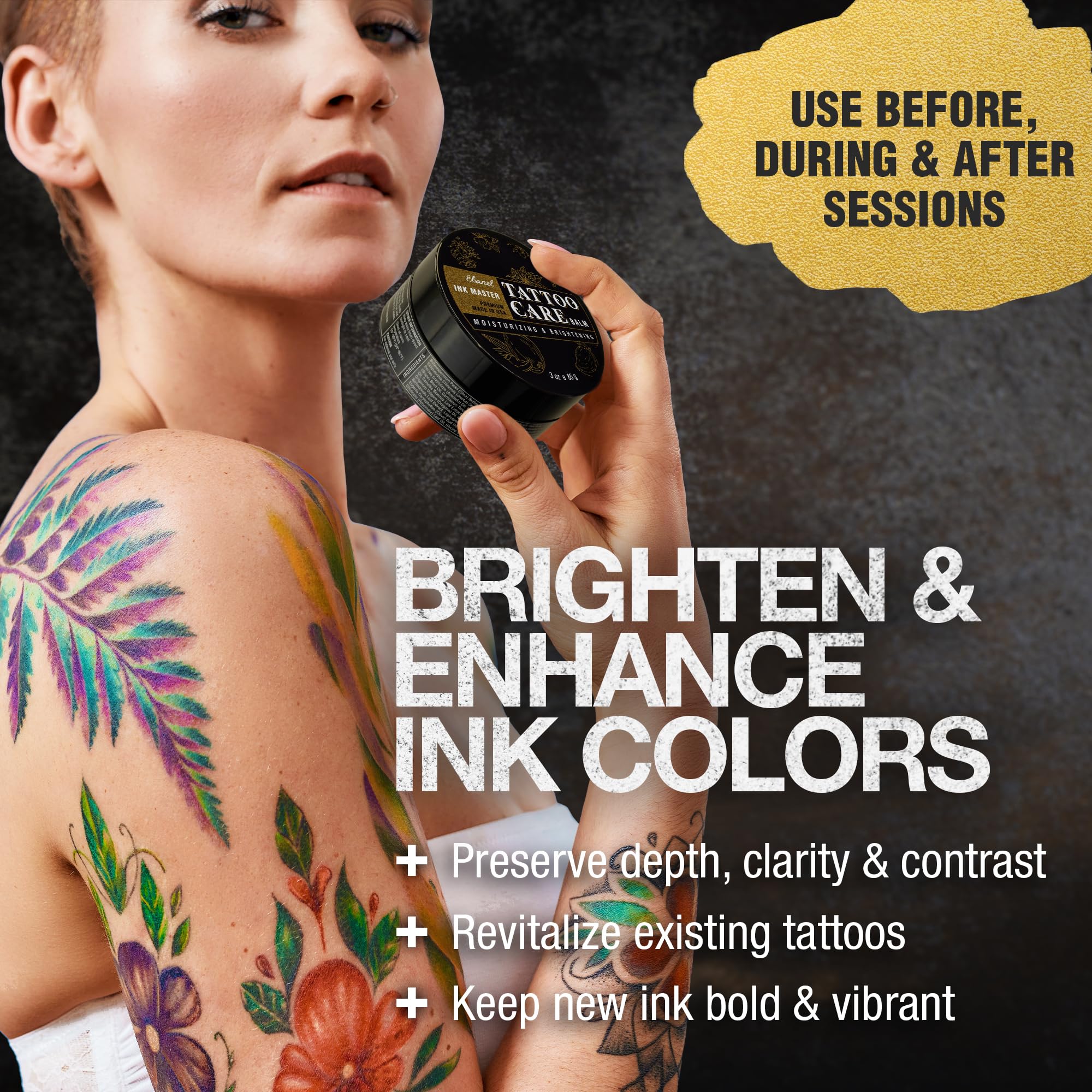 Ebanel Premium tattoo aftercare butter packaging ready for use.