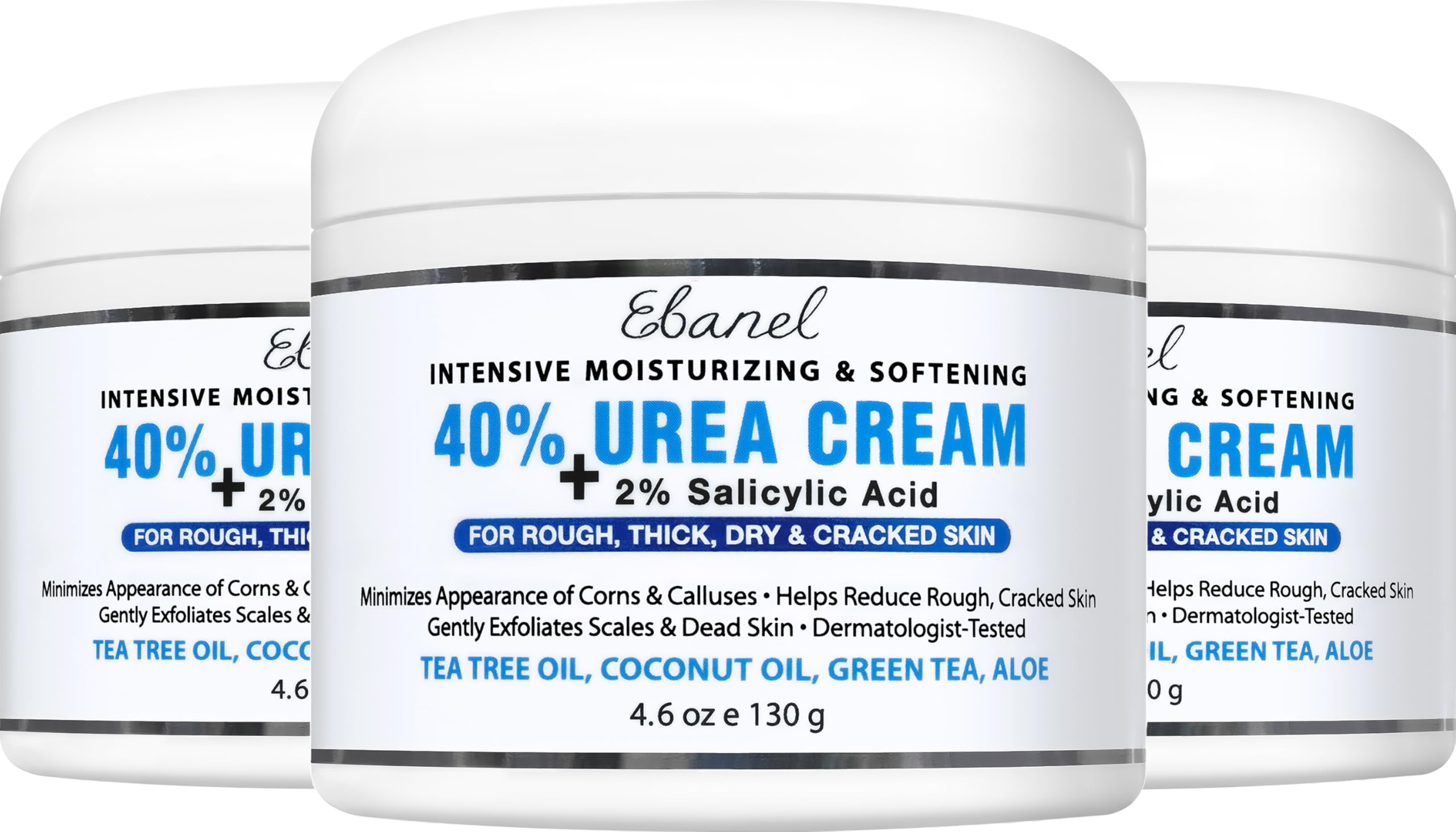 Ebanel Urea Cream 40% bottle for soft, moisturized feet