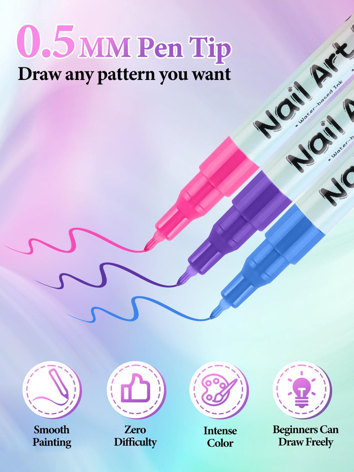EBANKU beginner-friendly nail art pen for easy, polished designs