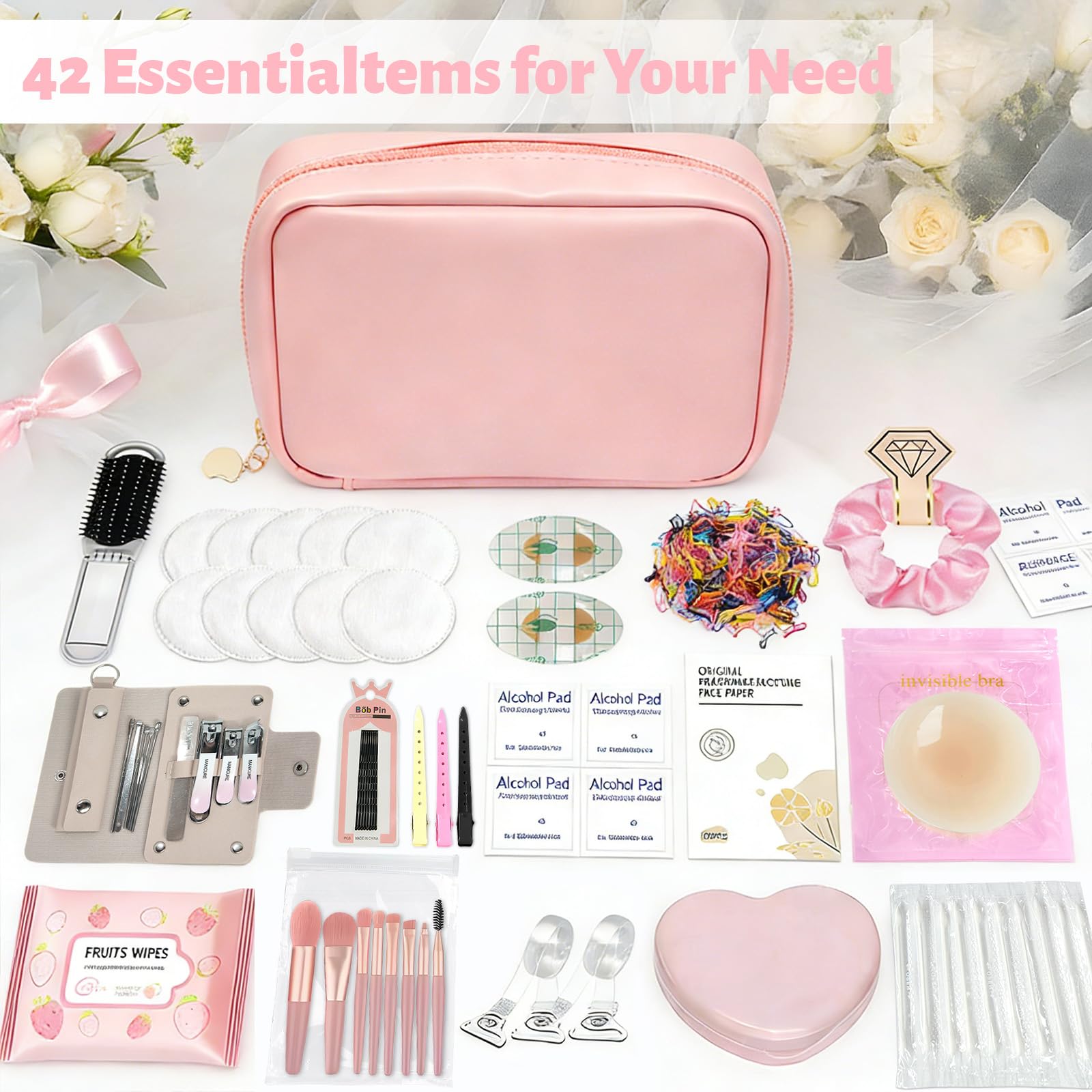 Eclatbox compact makeup bag designed for brides enables discreet touch-ups.