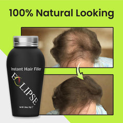 Eclipse Hair Fibers Dark Blonde color-match guideline ensures seamless integration.