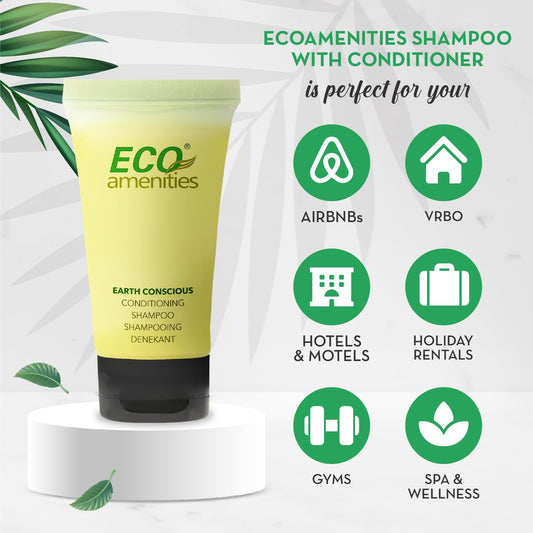 Eco Amenities 2-in-1 shampoo conditioner bulk set for hotels