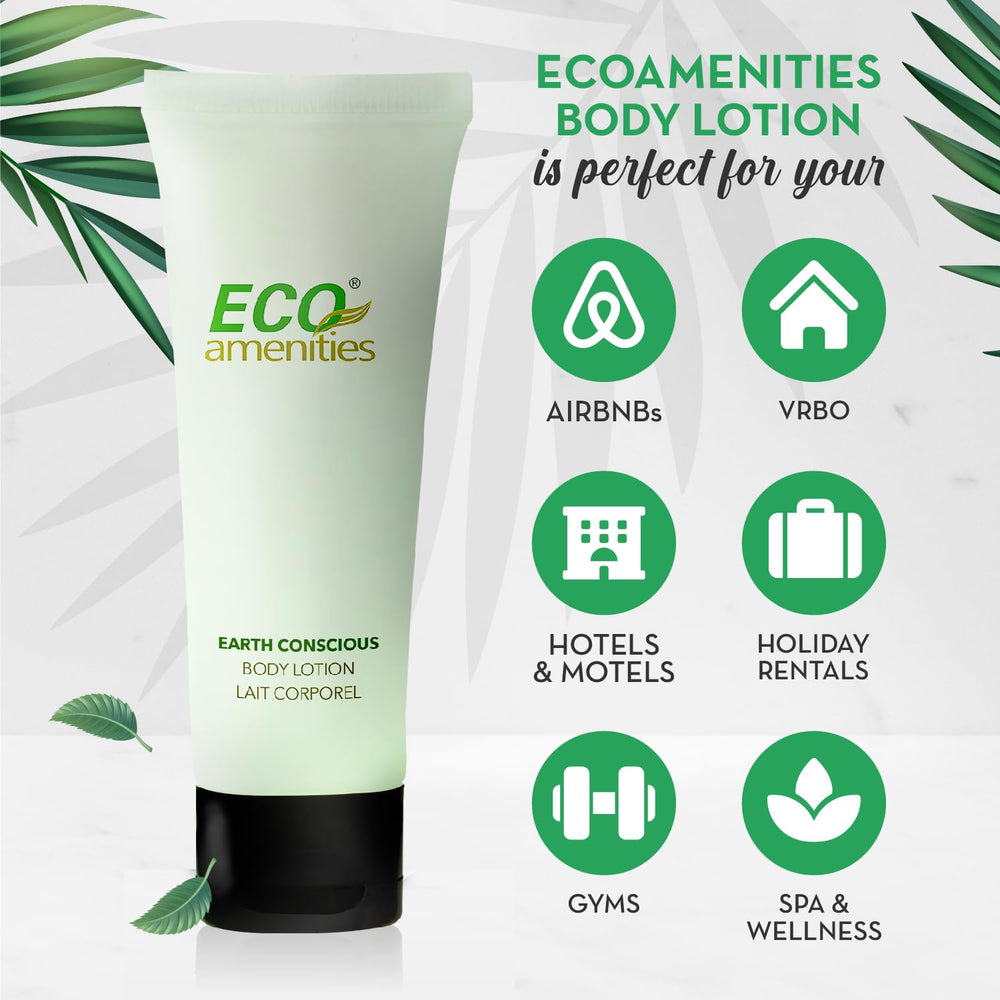Eco Amenities bulk 72-pack lotion tubes ideal for hotels and guest rooms
