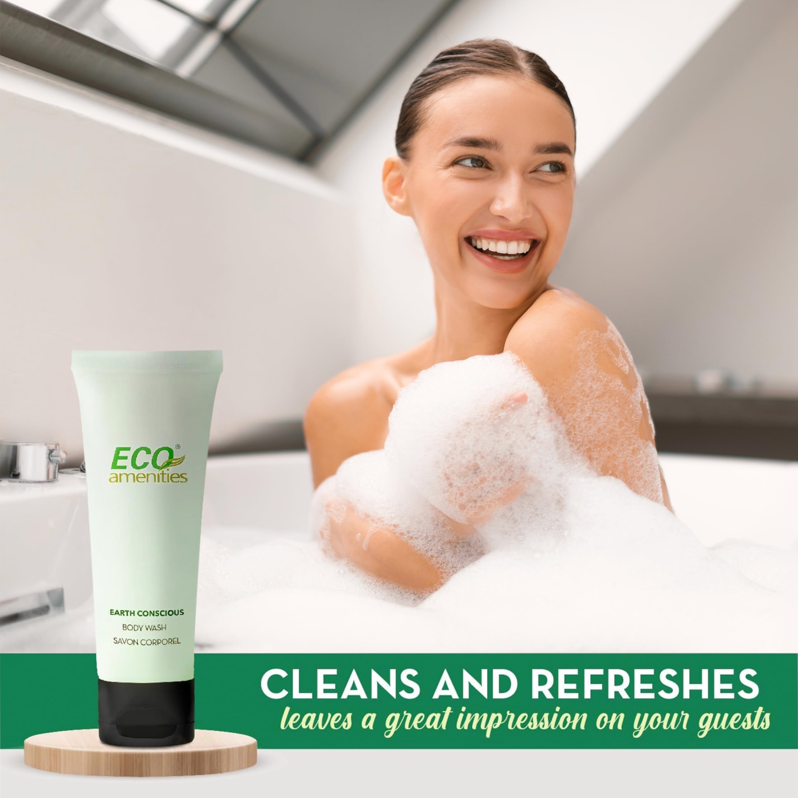 Bulk donation-ready ECO Amenities tubes support care packages