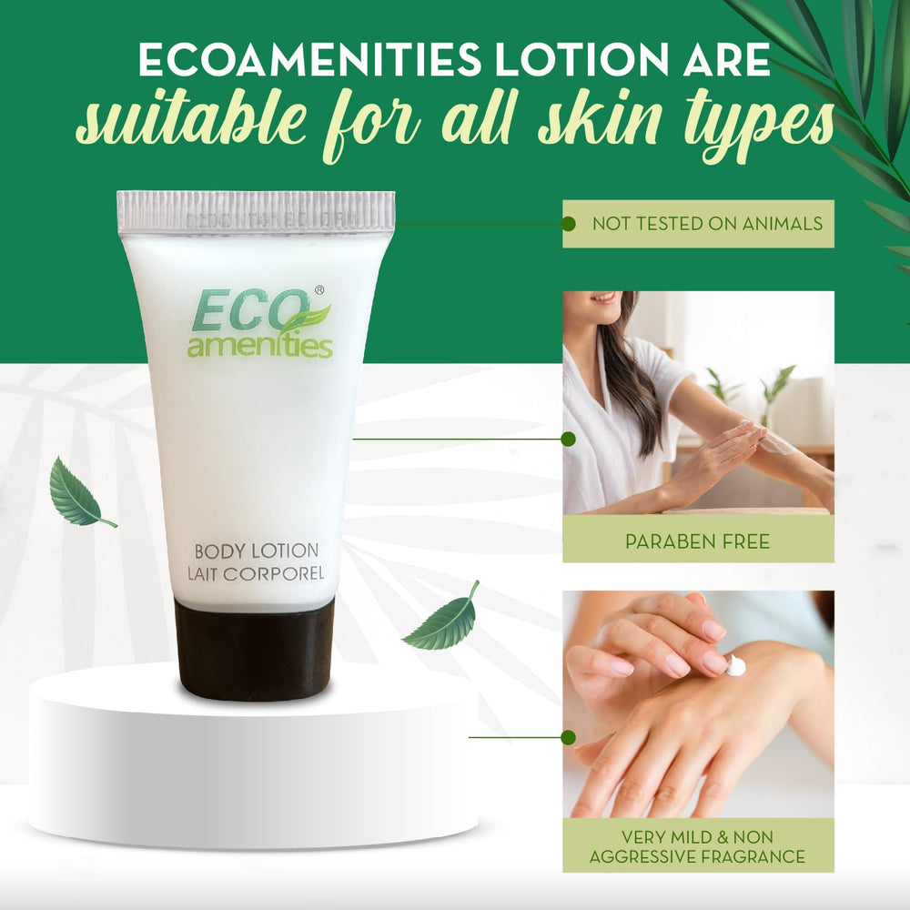 ECO Amenities mini lotion bulk with green tea scent offers refreshing ambiance