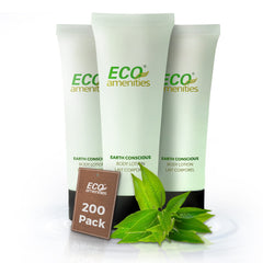 Eco Amenities travel lotion bulk tubes for hotel guest care and convenience.