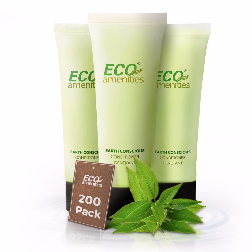 ECO Amenities travel-size conditioner bottle for hotels with convenient 30ml tubes.