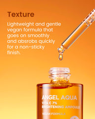 Angel Aqua Vita C 7% Ampoule ingredients featuring fig, citrus, seaberry antioxidants